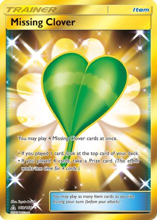 Missing Clover 168/156 - Ultra Prism Pokemon Holofoil - Single Cards