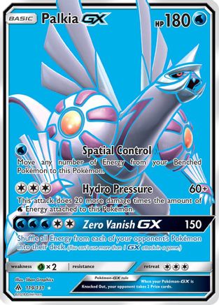 Palkia-GX 119/131 - Forbidden Light Pokemon Holofoil - Single Cards