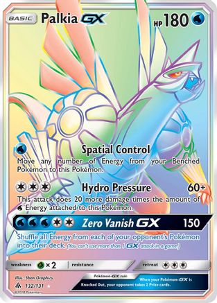 Palkia-GX 132/131 - Forbidden Light Pokemon Holofoil - Single Cards