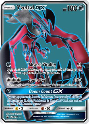 Yveltal-GX 124/131 - Forbidden Light Pokemon Holofoil - Single Cards