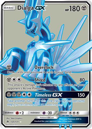 Dialga-GX 125/131 - Forbidden Light Pokemon Holofoil - Single Cards