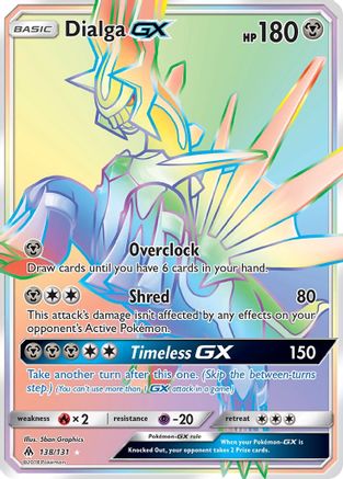 Dialga-GX 138/131 - Forbidden Light Pokemon Holofoil - Single Cards