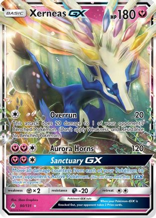 Xerneas-GX 90/131 - Forbidden Light Pokemon Holofoil - Single Cards