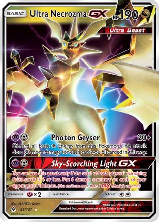 Ultra Necrozma-GX 95/131 - Forbidden Light Pokemon Holofoil - Single Cards