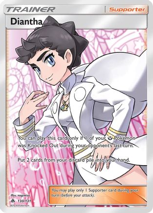 Diantha 130/131 - Forbidden Light Pokemon Holofoil - Single Cards