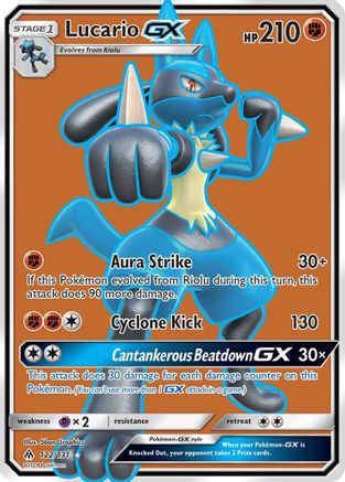 Lucario-GX 122/131 - Forbidden Light Pokemon Holofoil - Single Cards