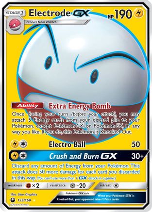Electrode-GX 155/168 - Celestial Storm Pokemon Holofoil - Single Cards