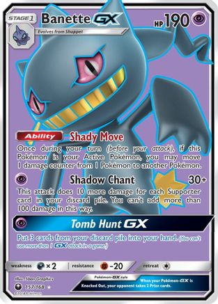 Banette-GX 157/168 - Celestial Storm Pokemon Holofoil - Single Cards