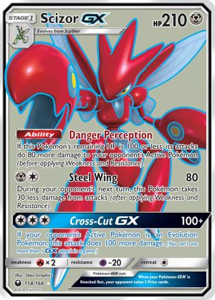 Scizor-GX 158/168 - Celestial Storm Pokemon Holofoil - Single Cards