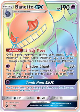 Banette-GX 174/168 - Celestial Storm Pokemon Holofoil - Single Cards