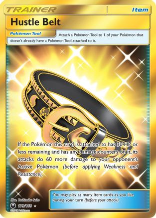 Hustle Belt 179/168 - Celestial Storm Pokemon Holofoil - Single Cards