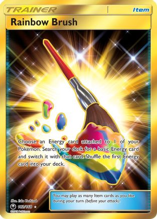 Rainbow Brush 182/168 - Celestial Storm Pokemon Holofoil - Single Cards