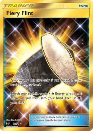 Fiery Flint 76/70 - Dragon Majesty Pokemon Holofoil - Single Cards