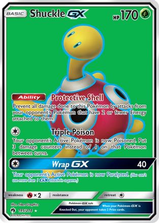 Shuckle-GX 195/214 - Lost Thunder Pokemon Holofoil - Single Cards