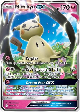 Mimikyu-GX 149/214 - Lost Thunder Pokemon Holofoil - Single Cards