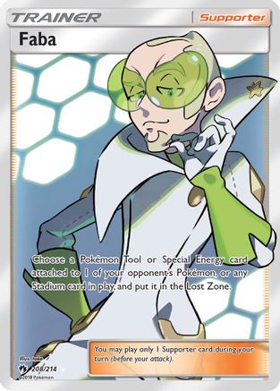 Faba 208/214 - Lost Thunder Pokemon Holofoil - Single Cards