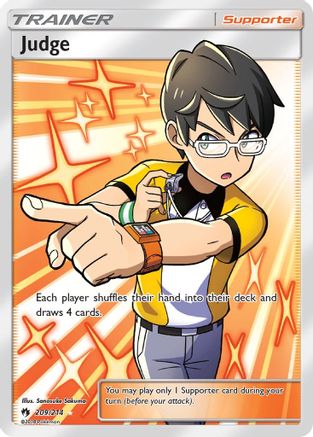 Judge 209/214 - Lost Thunder Pokemon Holofoil - Single Cards