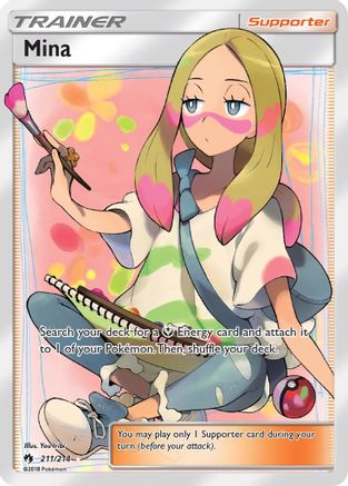 Mina 211/214 - Lost Thunder Pokemon Holofoil - Single Cards