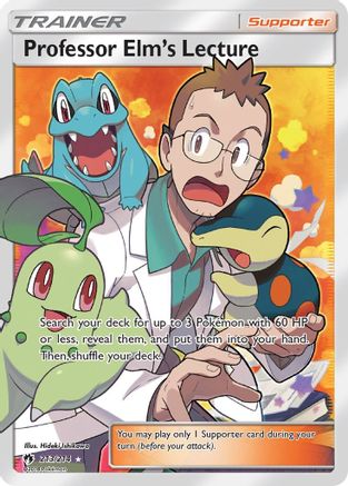 Professor Elm's Lecture 213/214 - Lost Thunder Pokemon Holofoil - Single Cards