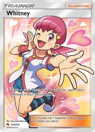 Whitney 214/214 - Lost Thunder Pokemon Holofoil - Single Cards