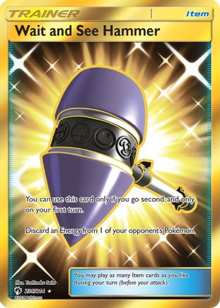 Wait and See Hammer 236/214 - Lost Thunder Pokemon Holofoil - Single Cards