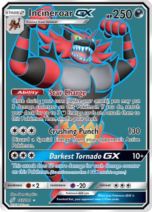 Incineroar-GX 167/181 - Team Up Pokemon Holofoil - Single Cards