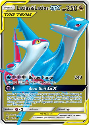 Latias & Latios-GX 169/181 - Team Up Pokemon Holofoil - Single Cards