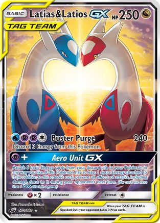 Latias & Latios-GX 170/181 - Team Up Pokemon Holofoil - Single Cards