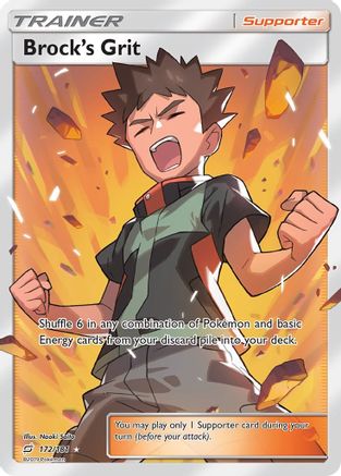Brock's Grit 172/181 - Team Up Pokemon Holofoil - Single Cards