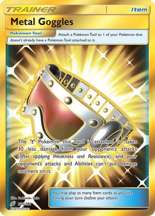 Metal Goggles 195/181 - Team Up Pokemon Holofoil - Single Cards
