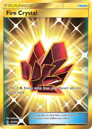 Fire Crystal 231/214 - Unbroken Bonds Pokemon Holofoil - Single Cards