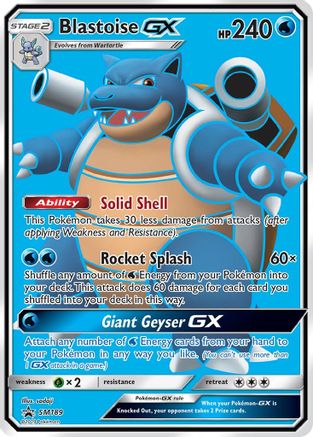 Blastoise GX - SM189 SM189/248 - SM Promos Holofoil - Single Cards