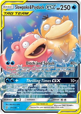 Slowpoke & Psyduck-GX 35/236 - Unified Minds Pokemon Holofoil - Single Cards