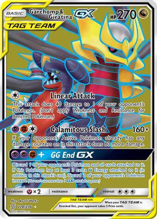 Garchomp & Giratina-GX 228/236 - Unified Minds Pokemon Holofoil - Single Cards