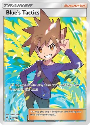 Blue's Tactics 231/236 - Unified Minds Pokemon Holofoil - Single Cards