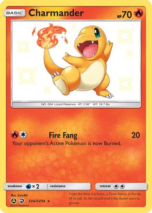 Charmander SV6/94 - Shiny Vault Pokemon Holofoil - Single Cards