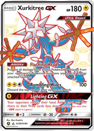 Xurkitree-GX SV58/94 - Shiny Vault Pokemon Holofoil - Single Cards