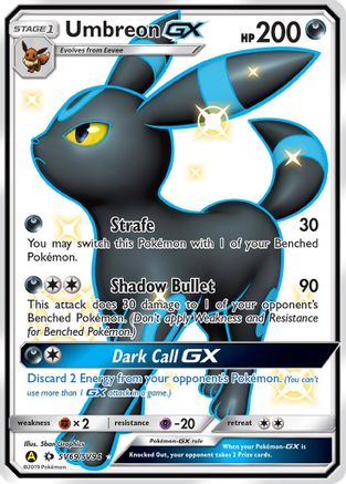 Umbreon-GX SV69/94 - Shiny Vault Pokemon Holofoil - Single Cards