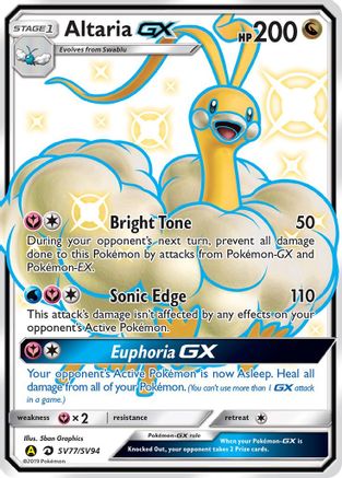 Altaria-GX SV77/94 - Shiny Vault Pokemon Holofoil - Single Cards