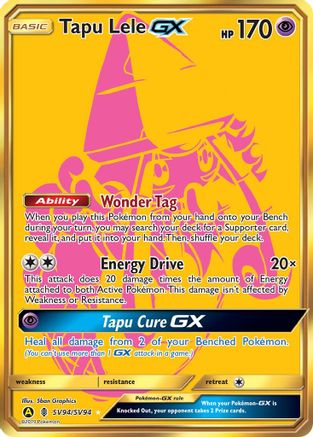 Tapu Lele-GX SV94/94 - Shiny Vault Pokemon Holofoil - Single Cards