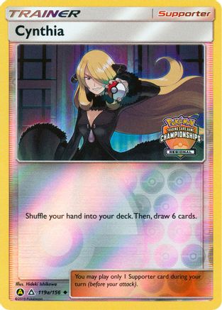 Cynthia - 119a/156 (Regional Championships) 119a/156 - Ultra Prism Reverse Pokemon Holofoil - Single Cards