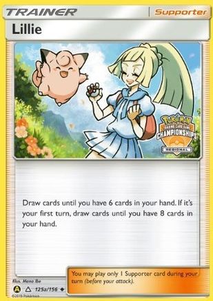 Lillie - 125a/156 (Regional Championships) 125a/156 - Ultra Prism Reverse Pokemon Holofoil - Single Cards