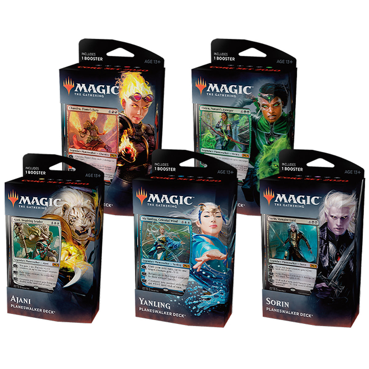 Magic Core 2020 Planeswalker Theme Decks (Set of 5) MTG - Trading Card Games
