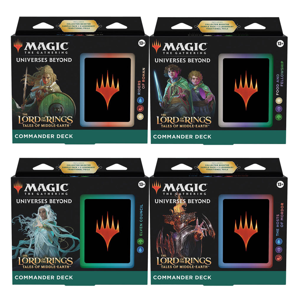 Magic The Lord of the Rings: Tales of Middle-Earth Commander Decks (Set of 4) - Trading Card Games