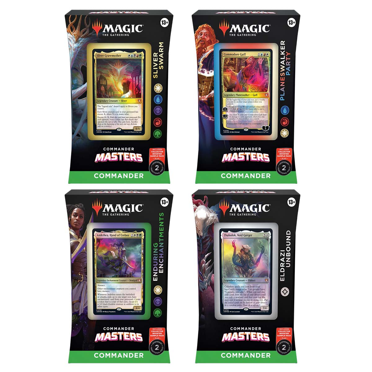Magic Commander Masters Commander Decks (Set of 4) - Trading Card Games