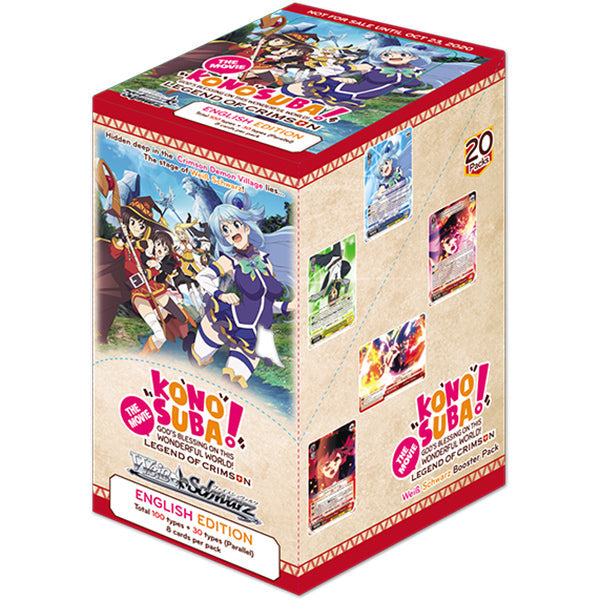 Weiss Schwarz KONOSUBA: God's blessing on this wonderful world! Legend of Crimson REPRINT Booster Box - Trading Card Games