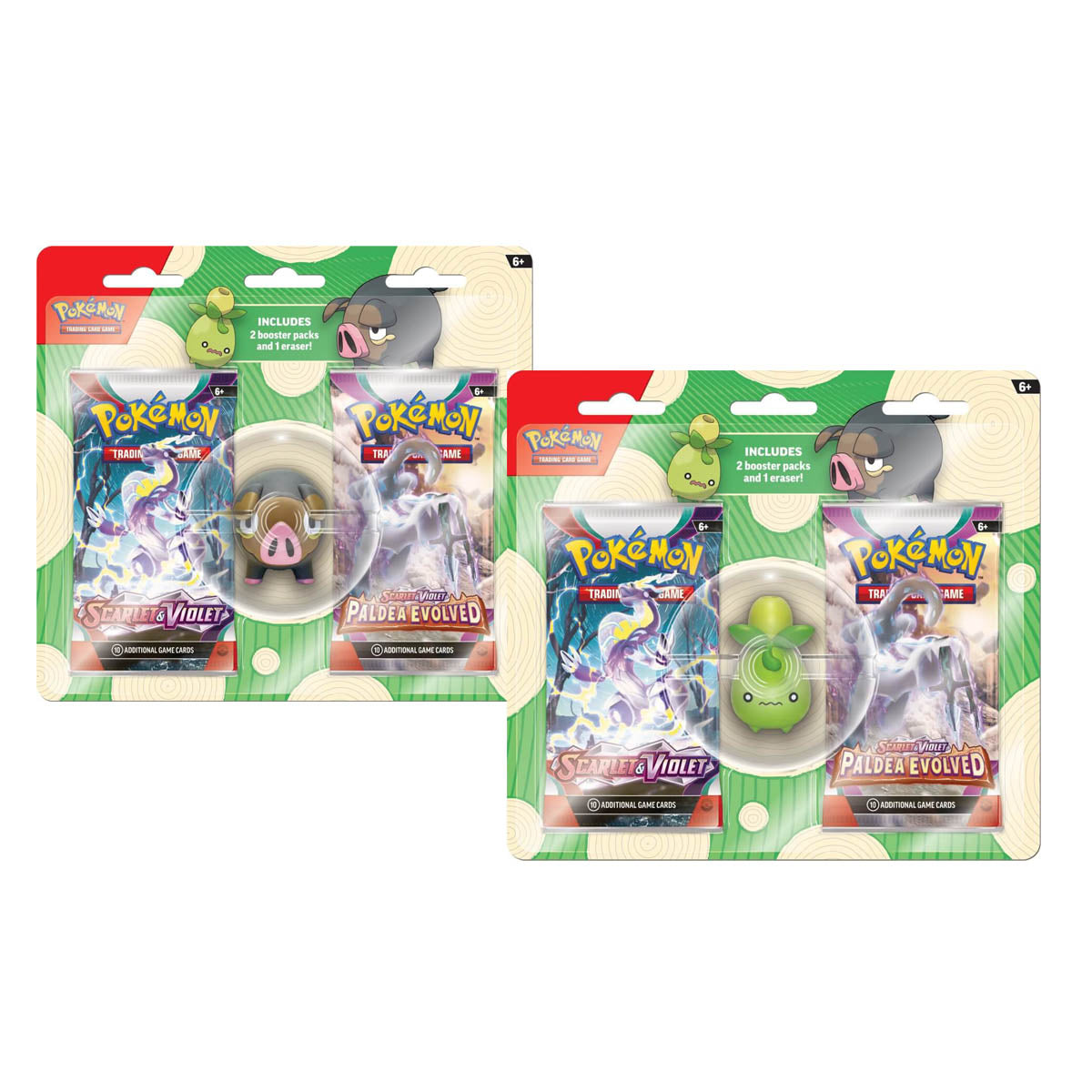 Eraser Blisters (Pair) POKEMON TCG - Trading Card Games