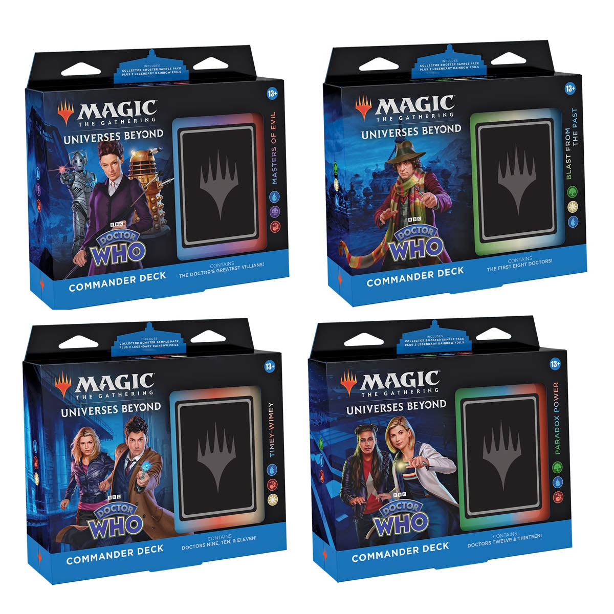 Magic Doctor Who Commander Decks (Set of 4) - Trading Card Games