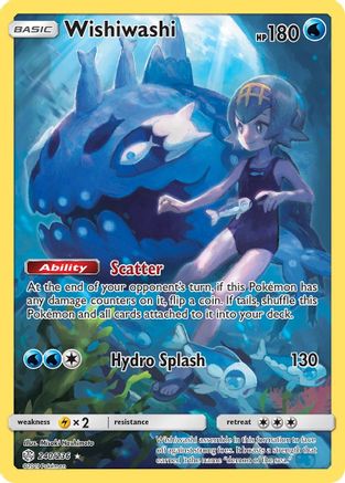 Wishiwashi 240/236 - Cosmic Eclipse Pokemon Holofoil - Single Cards
