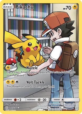Pikachu 241/236 - Cosmic Eclipse Pokemon Holofoil - Single Cards
